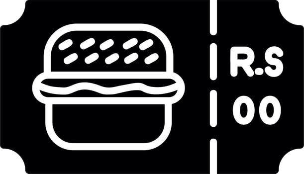 Barger Ticket Vector Icon