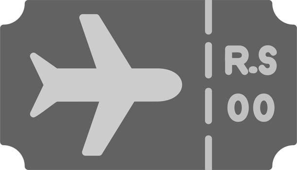 Plane Ticket Vector Icon