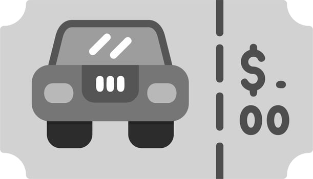 Parking Ticket Vector Icon