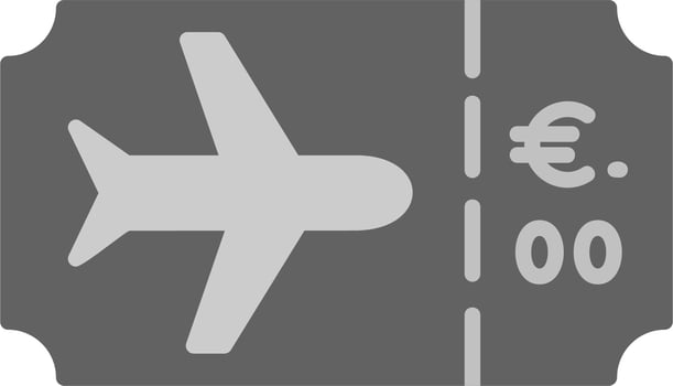 Plane Ticket Vector Icon