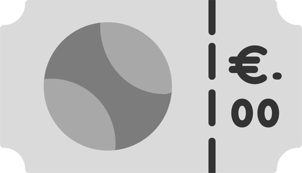 Stadium Ticket Vector Icon