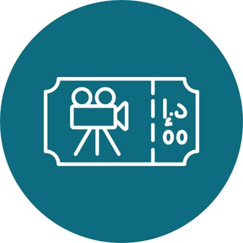 Movie Ticket Vector Icon