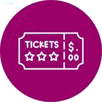 Concert Ticket Vector Icon