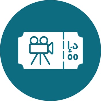 Movie Ticket Vector Icon