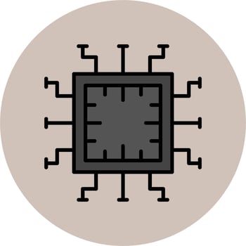 Computer Chip Vector Icon