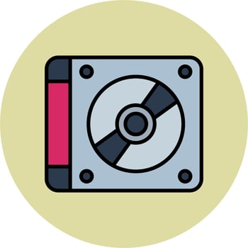Compact Disk Vector Icon