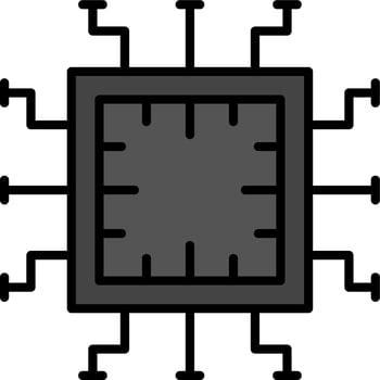 Computer Chip Vector Icon