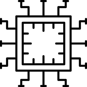 Computer Chip Vector Icon