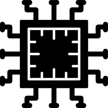 Computer Chip Vector Icon