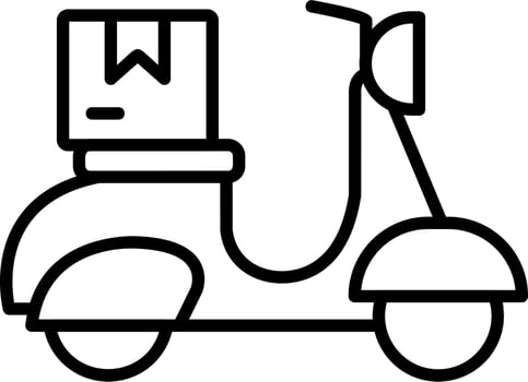 Moped Vector Icon