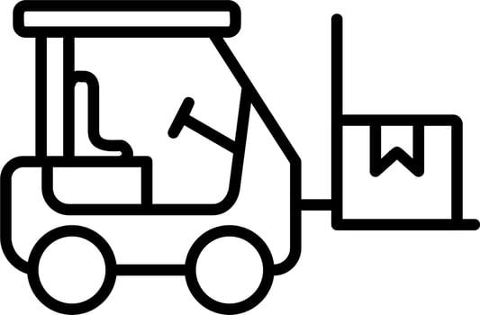 Forklift Vector Icon