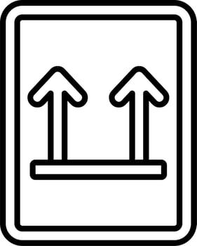 This Side Up Vector Icon