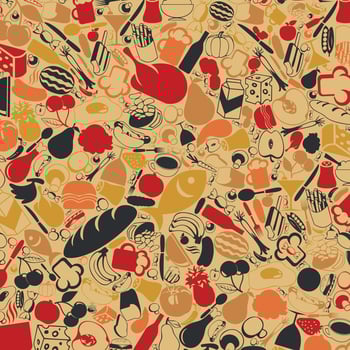 Abstraction on the topic of food vector