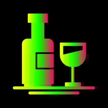 Wine Bottle Vector Icon