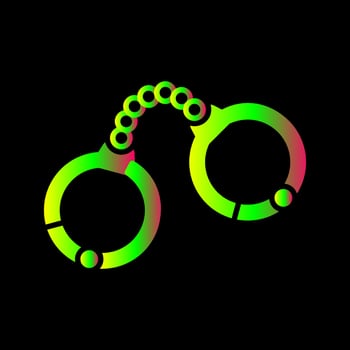 Handcuffs Vector Icon