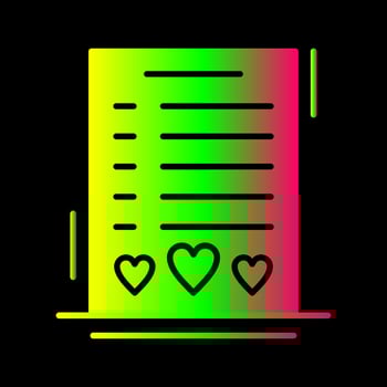 Wishlist Vector Icon