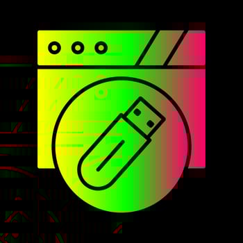 Usb Flash Drive Vector Icon