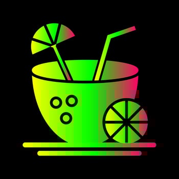 Coconut Drink Vector Icon