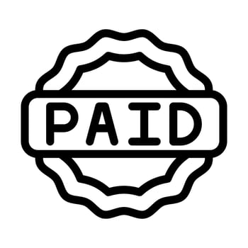 Paid Icon Design vector