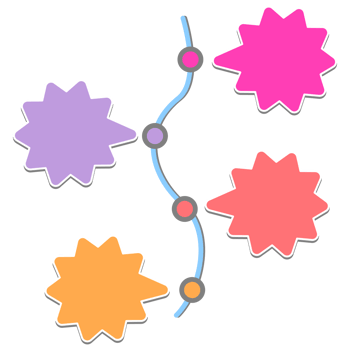 Pastel Timeline Diagram png