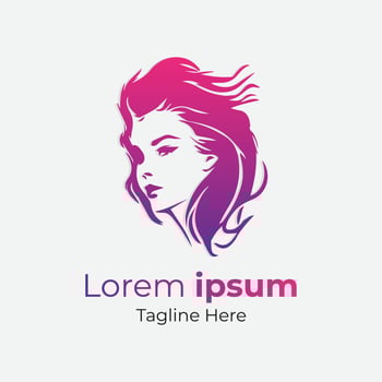 Celebrating Women's Day with a Graceful Pink Gradient Girl Logo vector