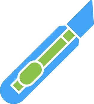 Stationery Knife Vector Icon
