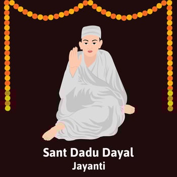 Sant Dadu Dayal Jayanti Vector Illustration