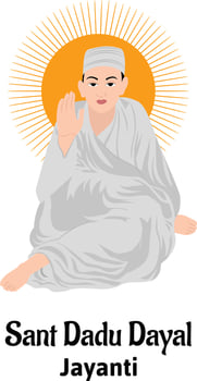 Sant Dadu Dayal Jayanti Vector Illustration