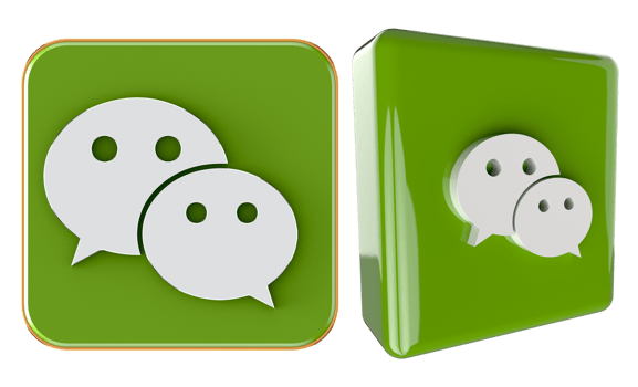 Wechat 3d logo on transparent background png