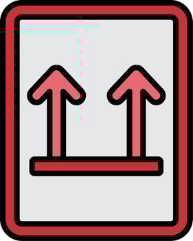 This Side Up Vector Icon