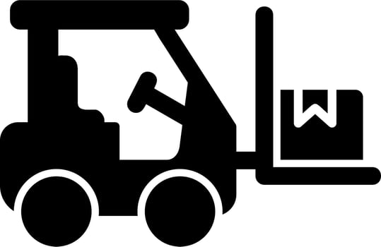 Forklift Vector Icon