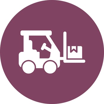 Forklift Vector Icon