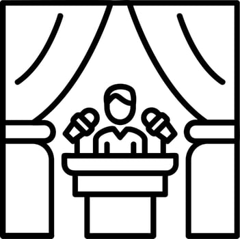 Stage Vector Icon