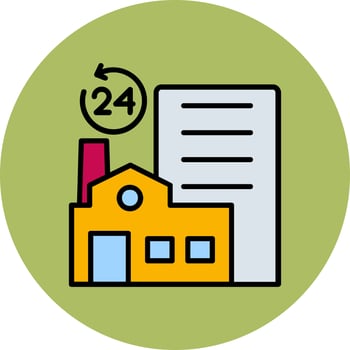 Factory Vector Icon