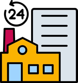 Factory Vector Icon