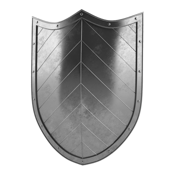 Strong shield protection and insurance concept. 3d rendering png