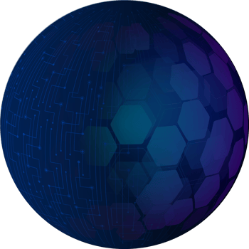 Modern Technology Blue Globe Crop-out png