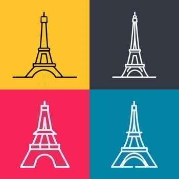 Tower simple logo design inspiration. eps 10 vector