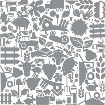 Background made of factories. A vector illustration