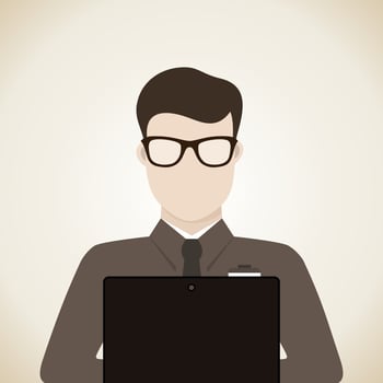 The man with the phone. Vector illustration