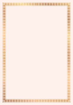 Ornamental golden frame vector