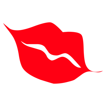Red lips isolated on a Transparent Background png
