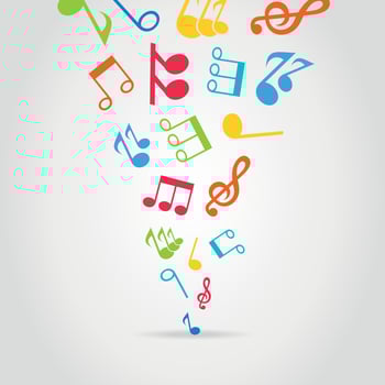 Abstraction on the theme of music vector