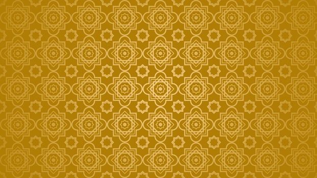 Seamless Islamic Gold Pattern Background vector