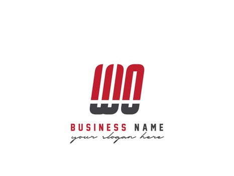 Unique Wo Logo Icon, Creative WO Colorful Letter Logo vector