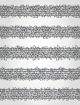Background from notes. A vector illustration