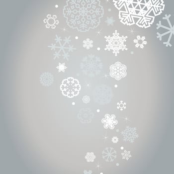 Snow in the woods. Vector illustration