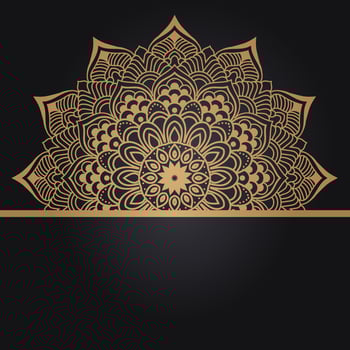 Luxury mandala background design vector