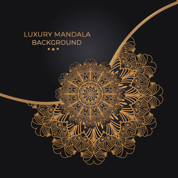 Luxury mandala background design vector