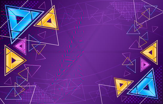 Colourful Triangular Abstract Background vector